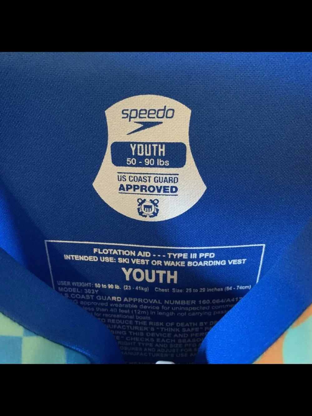 Z at. Speedo Boys PFD Life Jacket Vest Type III 50-90 lbs